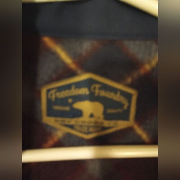 Freedom Foundry plaid fleece button down shirt shacket - Picture 12 of 12